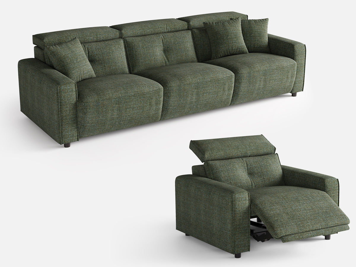 FLOAT 3+1-Seat Power Reclining Modular Couch
