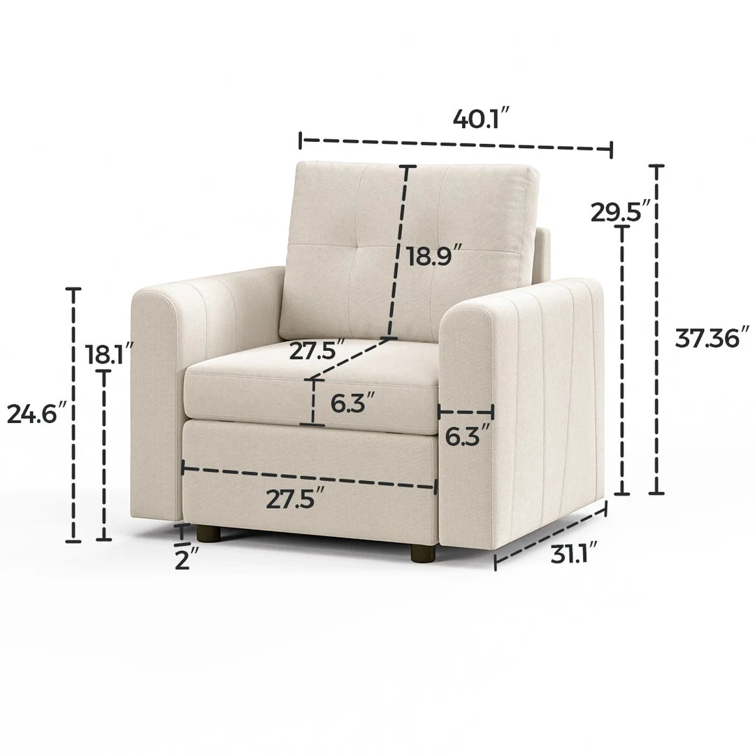 RUBIK III  1 Seat Armchair