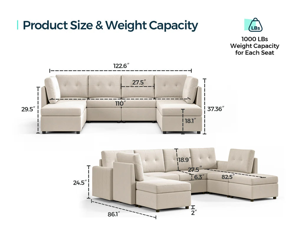 RUBIK III 6 Seats Sofa