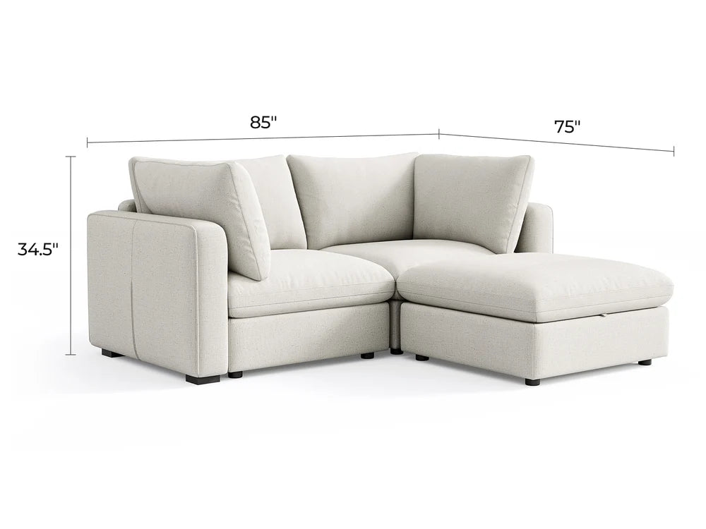 RUBIK V 2 Seats with Ottoman