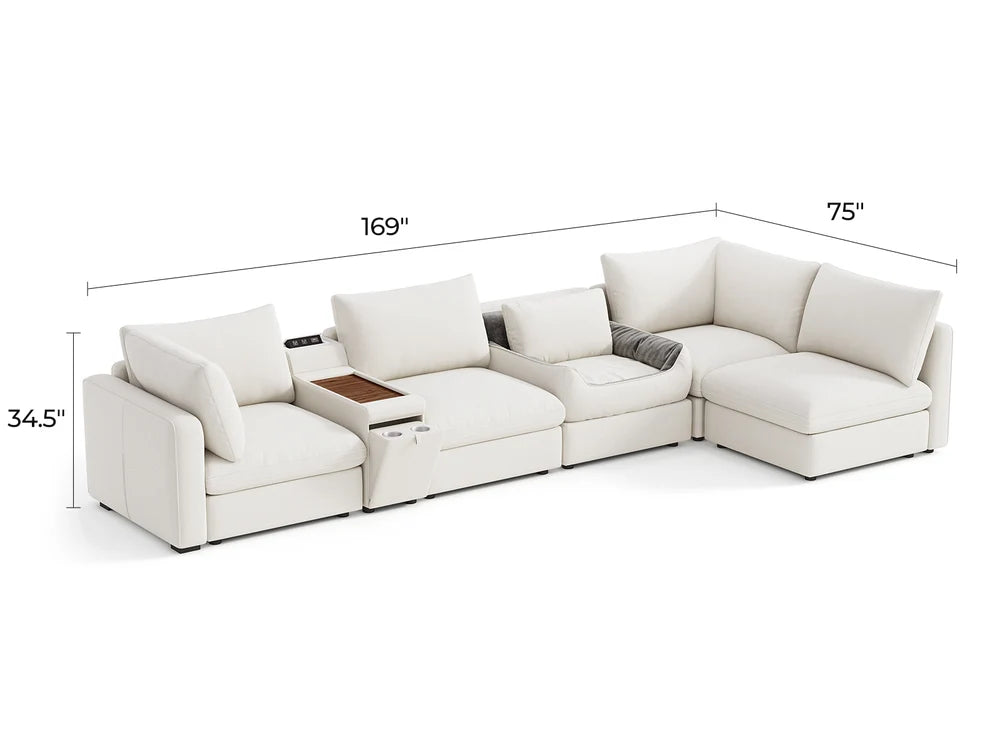 RUBIK V 5 Seats with Console & Pet Bed Module