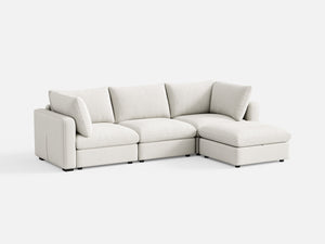 RUBIK V Linen 3 Seats with Ottoman