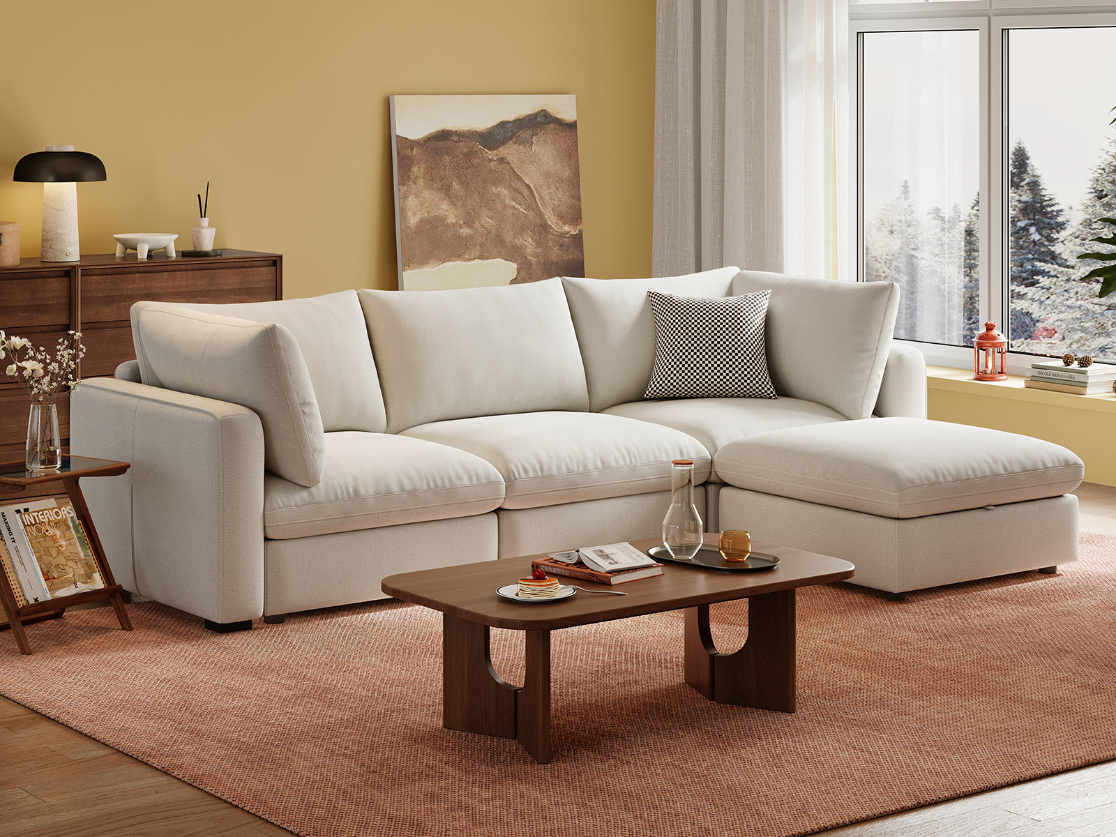 RUBIK V 3 Seats with Ottoman