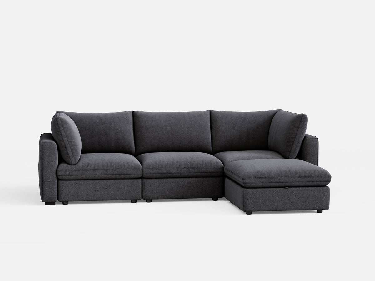 RUBIK V 3 Seats with Ottoman - LINSY HOME