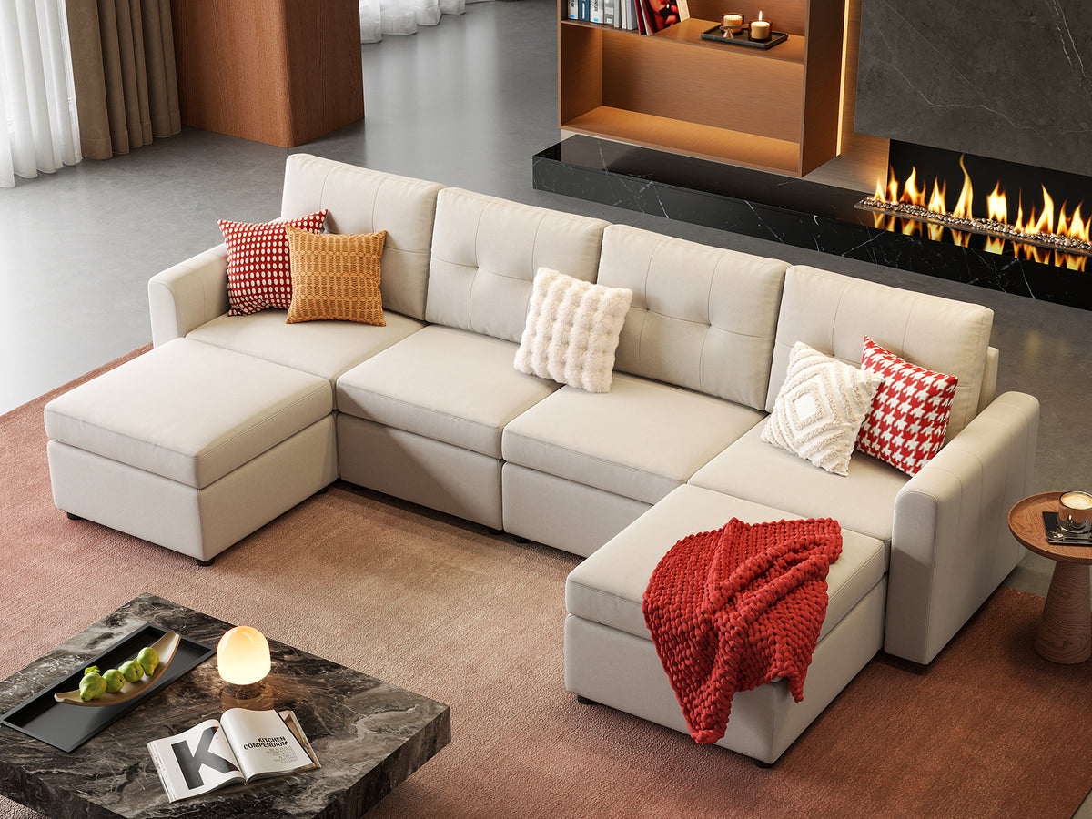 RUBIK III 4 Seats with 2 Ottomans