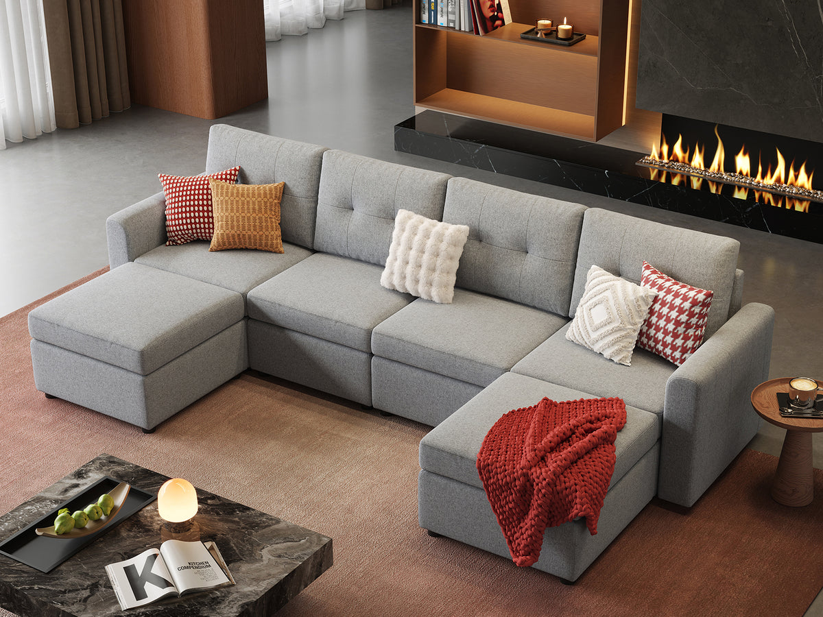 RUBIK III 4 Seats with 2 Ottomans