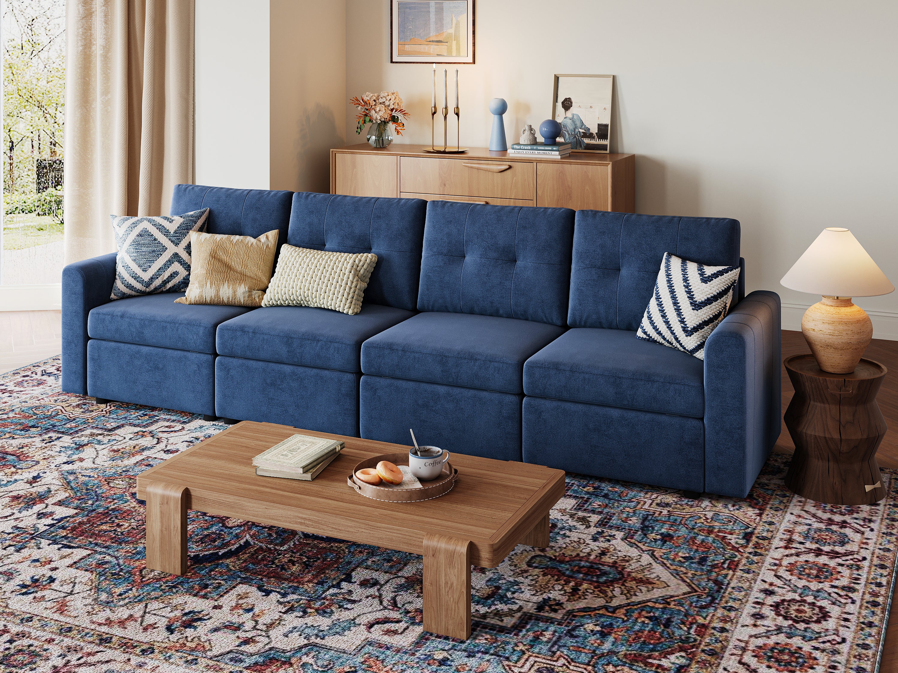 RUBIK III 4 Seats Sofa - LINSY HOME