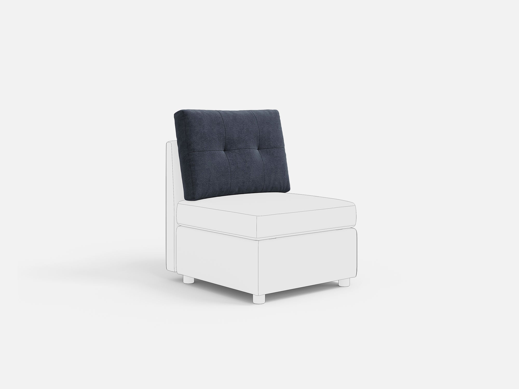 RUBIK III Backrest & Back Cushion - LINSY HOME