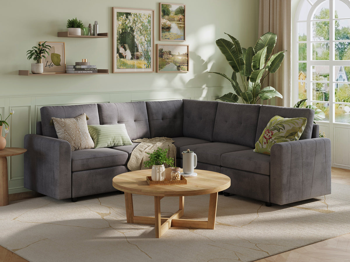 RUBIK III 4 Seats with Corner - LINSY HOME
