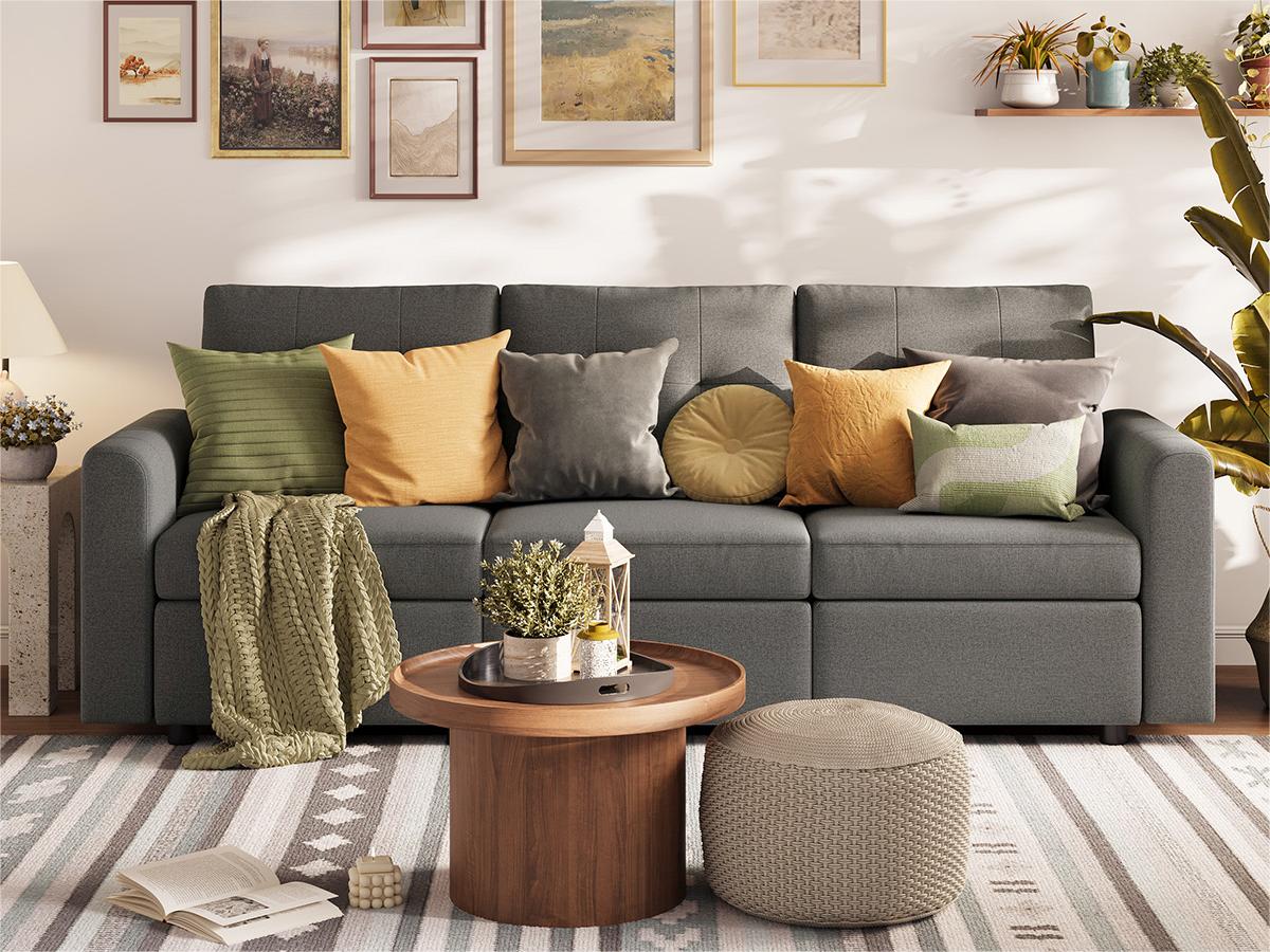 RUBIK III 3 Seats Sofa - LINSY HOME