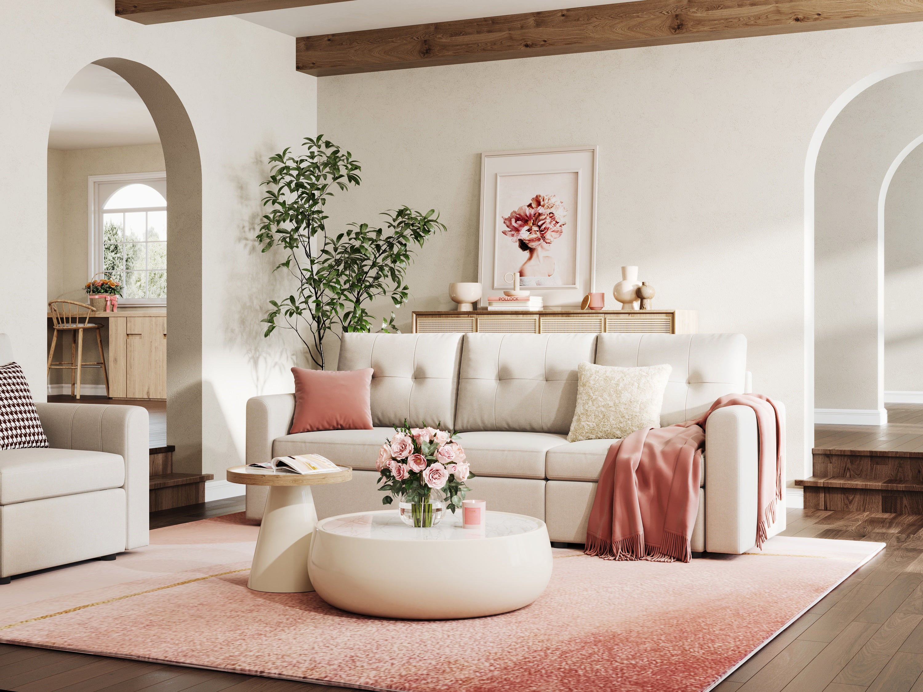 RUBIK III 3 Seats Sofa - LINSY HOME