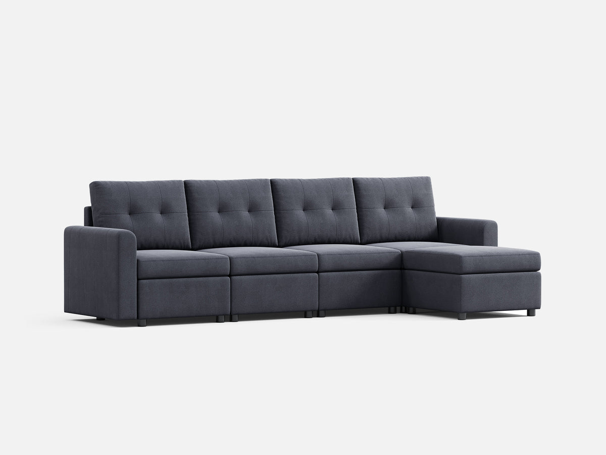 RUBIK III 4 Seats with Ottoman - LINSY HOME