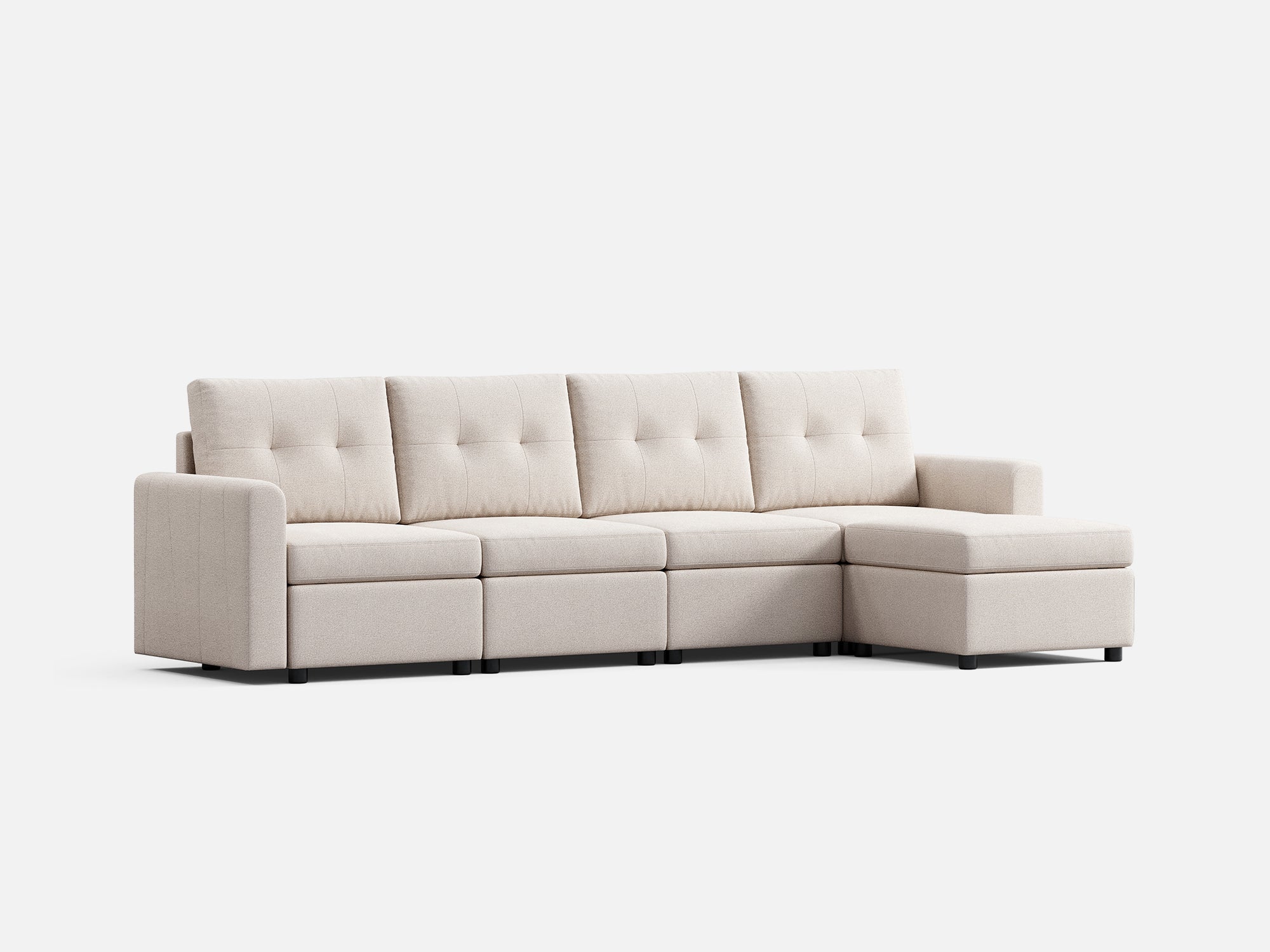 RUBIK III 4 Seats with Ottoman - LINSY HOME