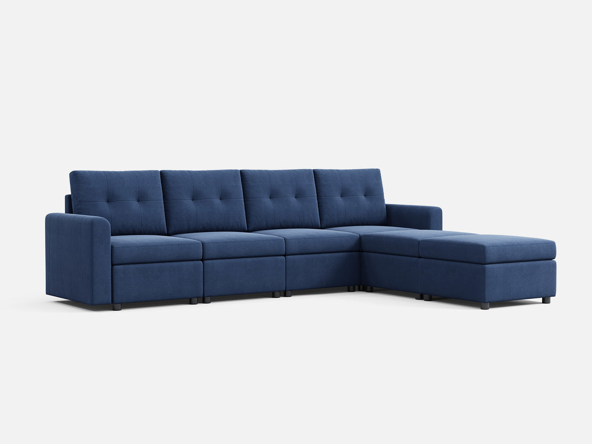 RUBIK III 4 Seats with 2 Ottomans - LINSY HOME