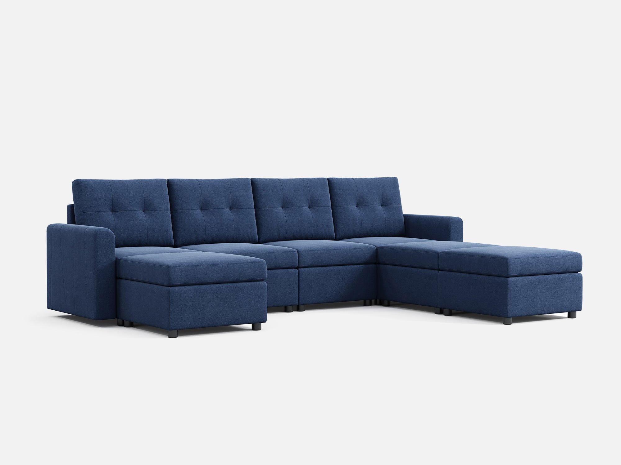 RUBIK III 4 Seats with 3 Ottomans and An Additional Set of Covers - LINSY HOME