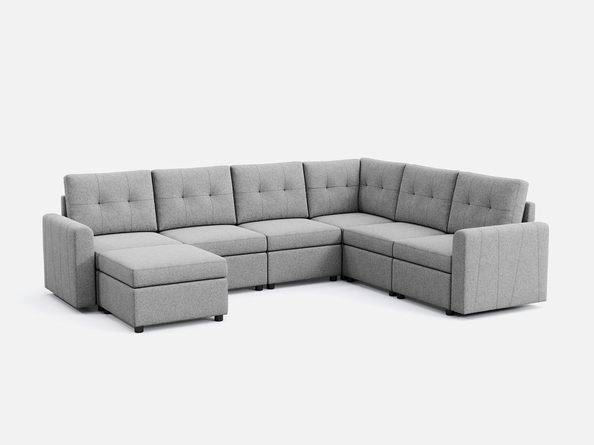 RUBIK III 5 Seats with Corner & Ottoman - LINSY HOME
