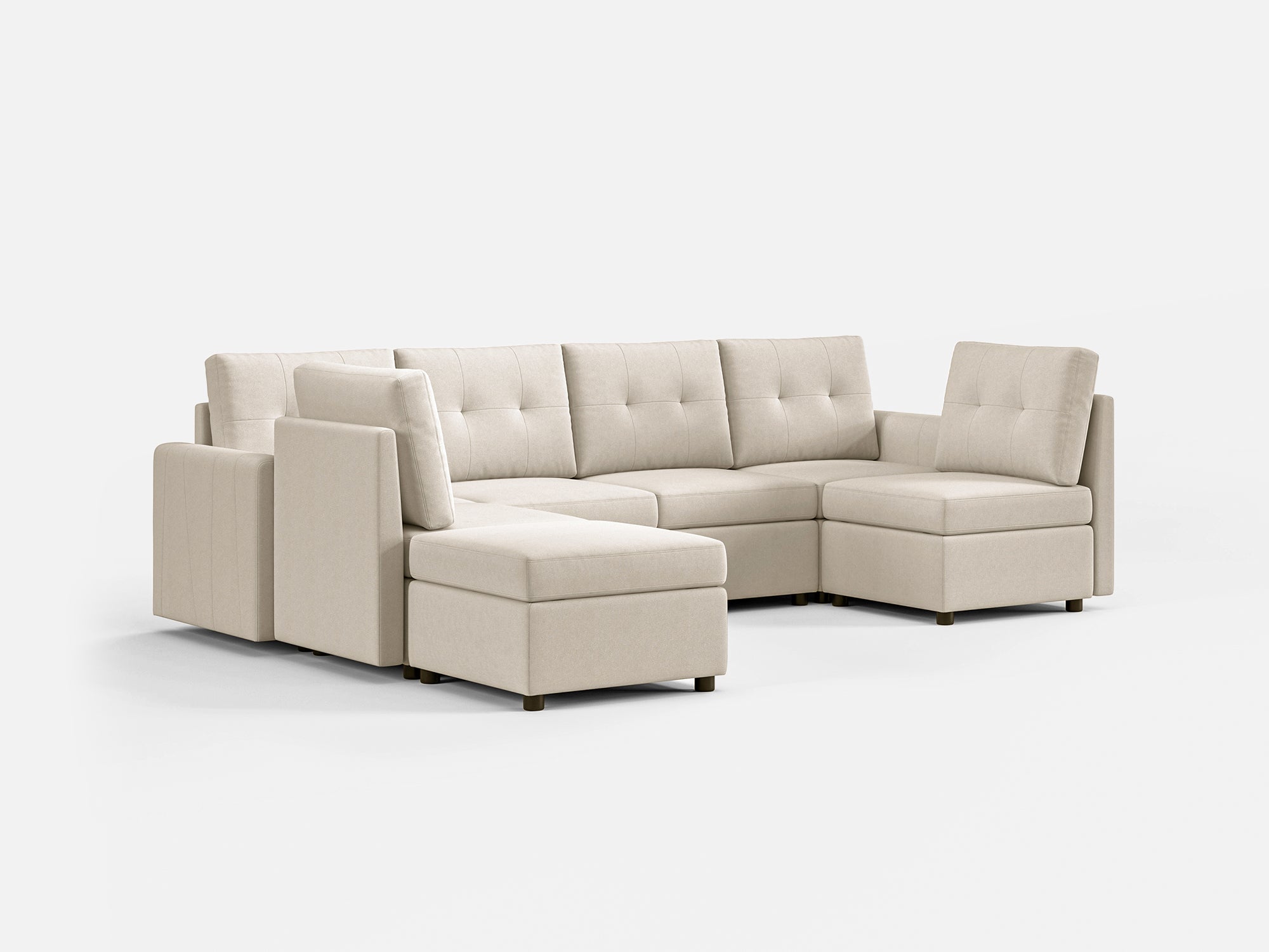 RUBIK III 6 Seats with Ottoman - LINSY HOME