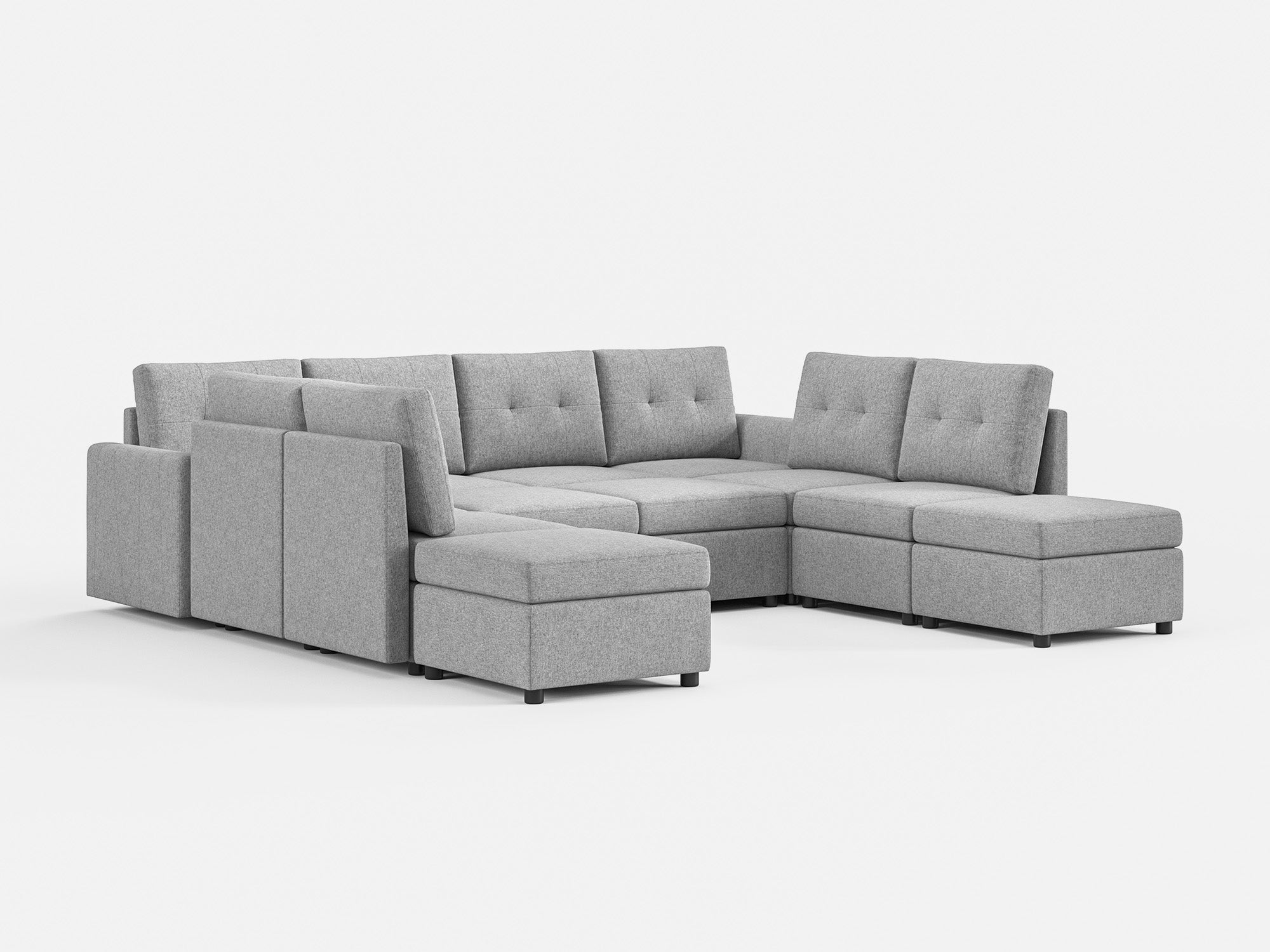 RUBIK III 8 Seat with 4 Ottomans - LINSY HOME