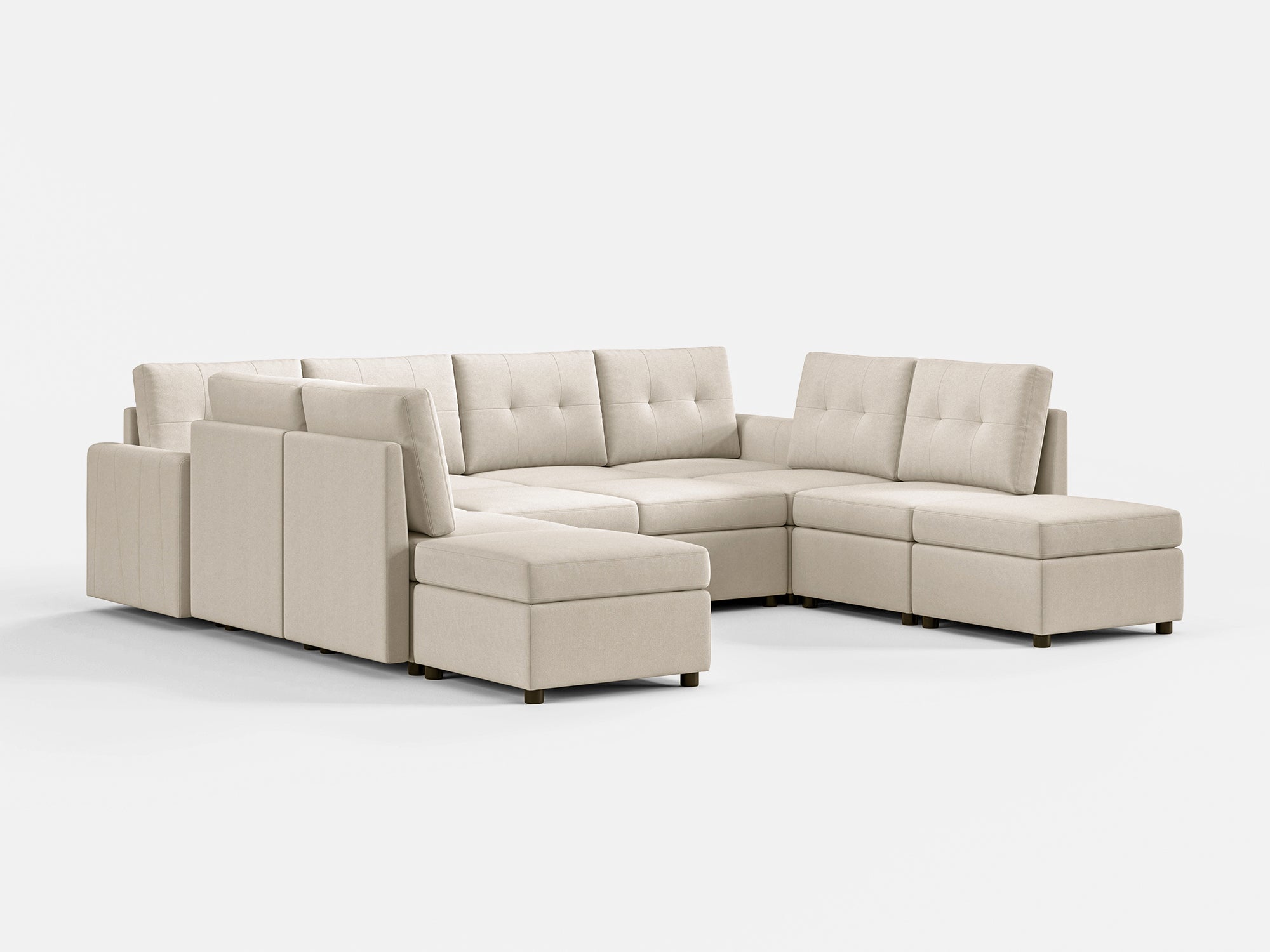 RUBIK III 8 Seat with 4 Ottomans - LINSY HOME