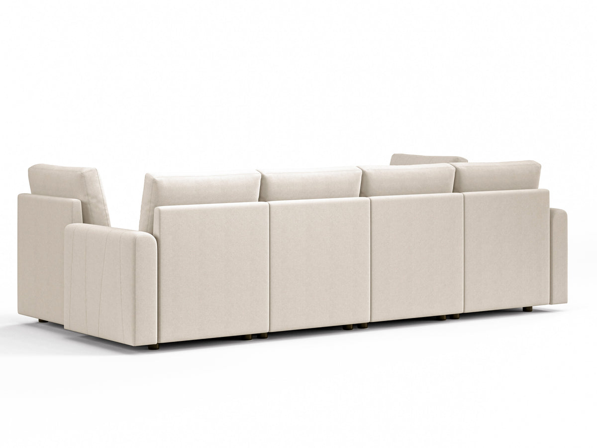 RUBIK III 6 Seats with 2 Ottomans and An Additional Set of Covers - LINSY HOME