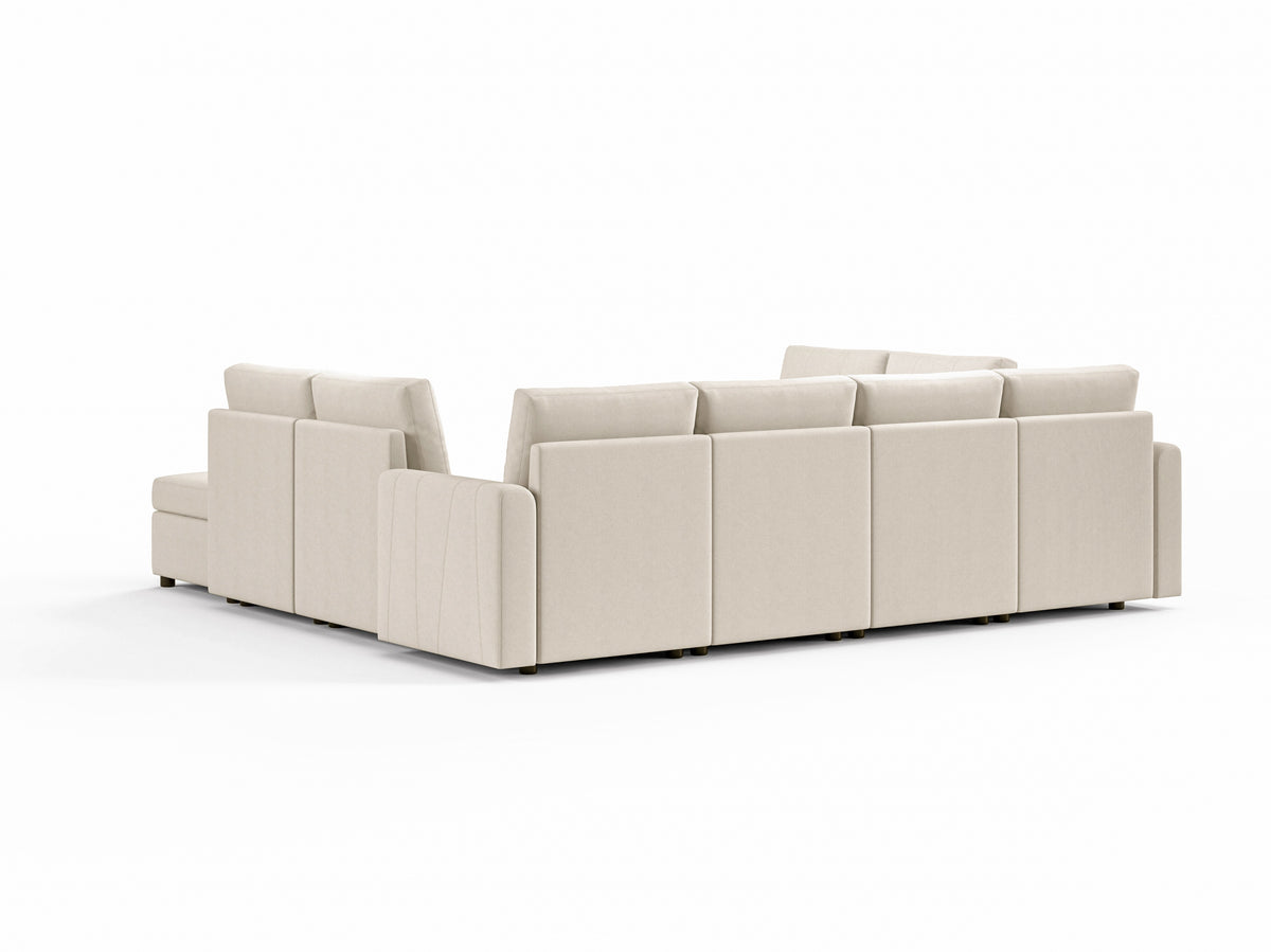RUBIK III 8 Seats with 4 Ottomans and An Additional Set of Covers - LINSY HOME
