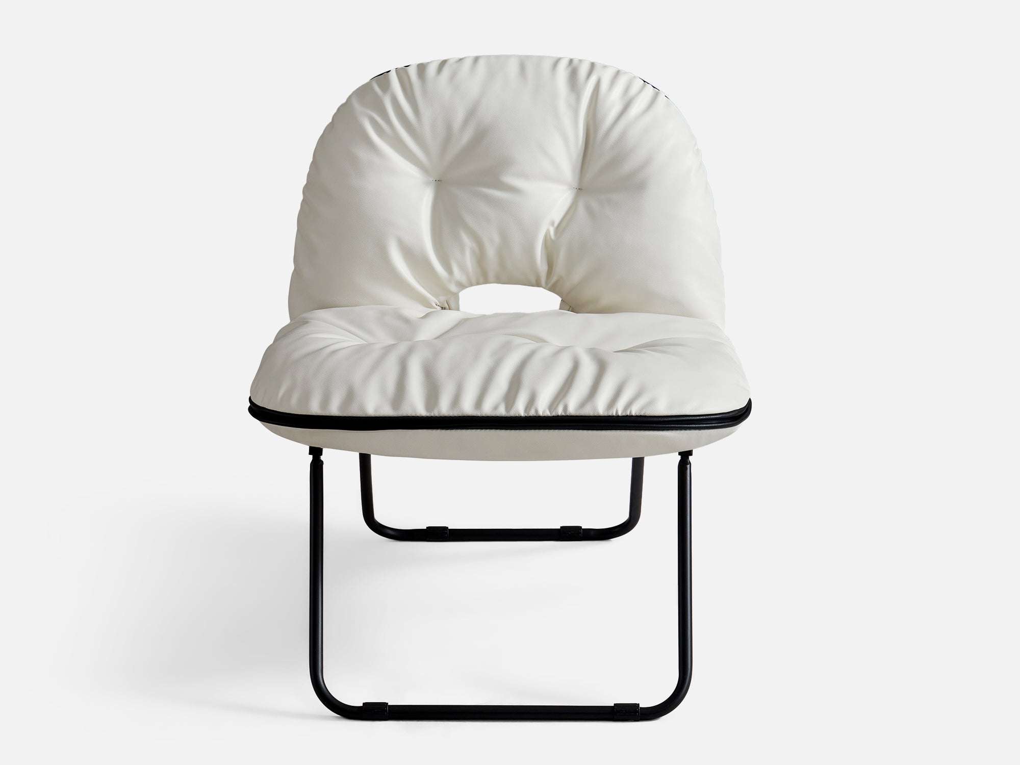 Pop-Chair，Folding Faux Leather Accent Chair for Indoor & Outdoor - LINSY HOME