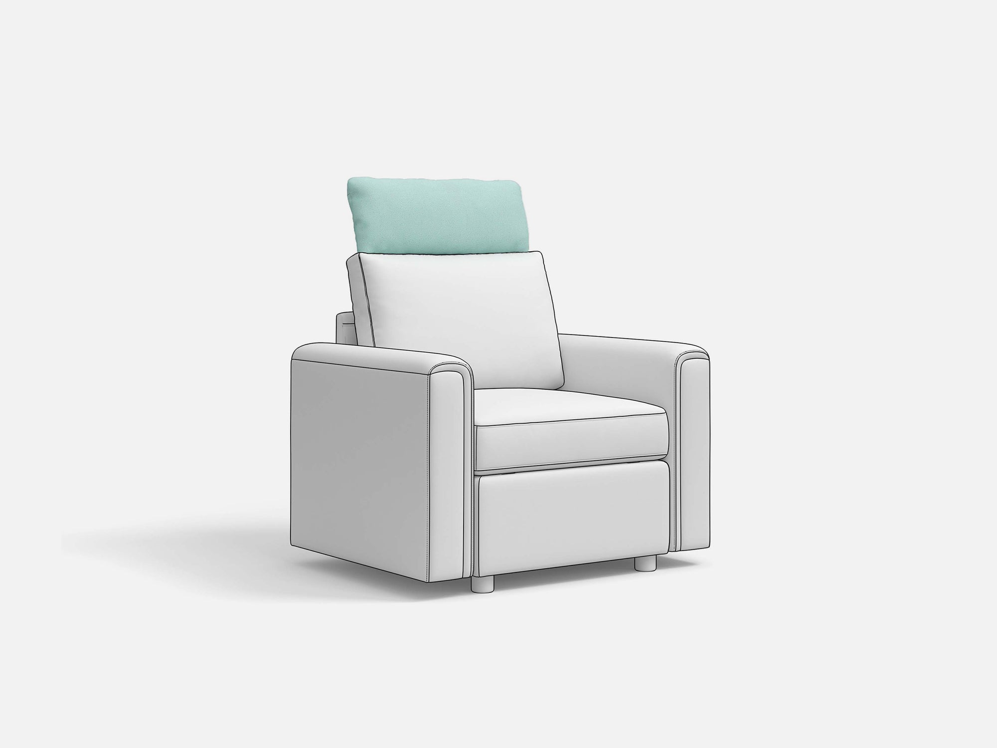RUBIK I Backrest & Headrest & Seat & Ottoman & Armrest & Back Cushion