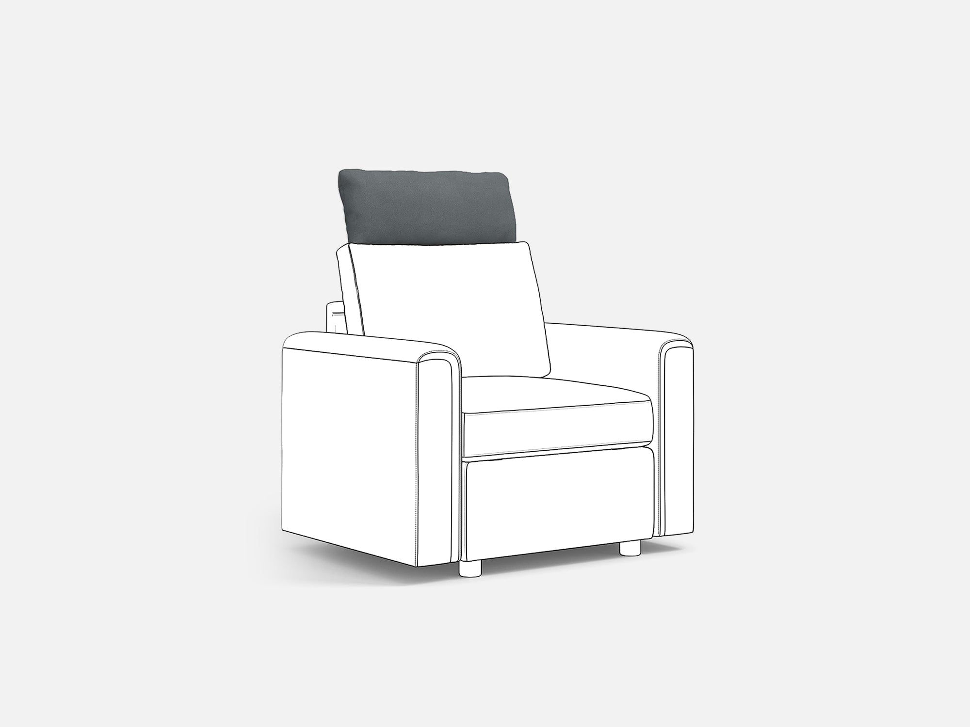 RUBIK I Backrest & Headrest & Seat & Ottoman & Armrest & Back Cushion