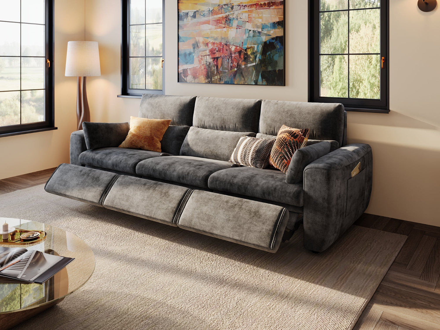 DRIFT 3-Seat Power Reclining Modular Couch