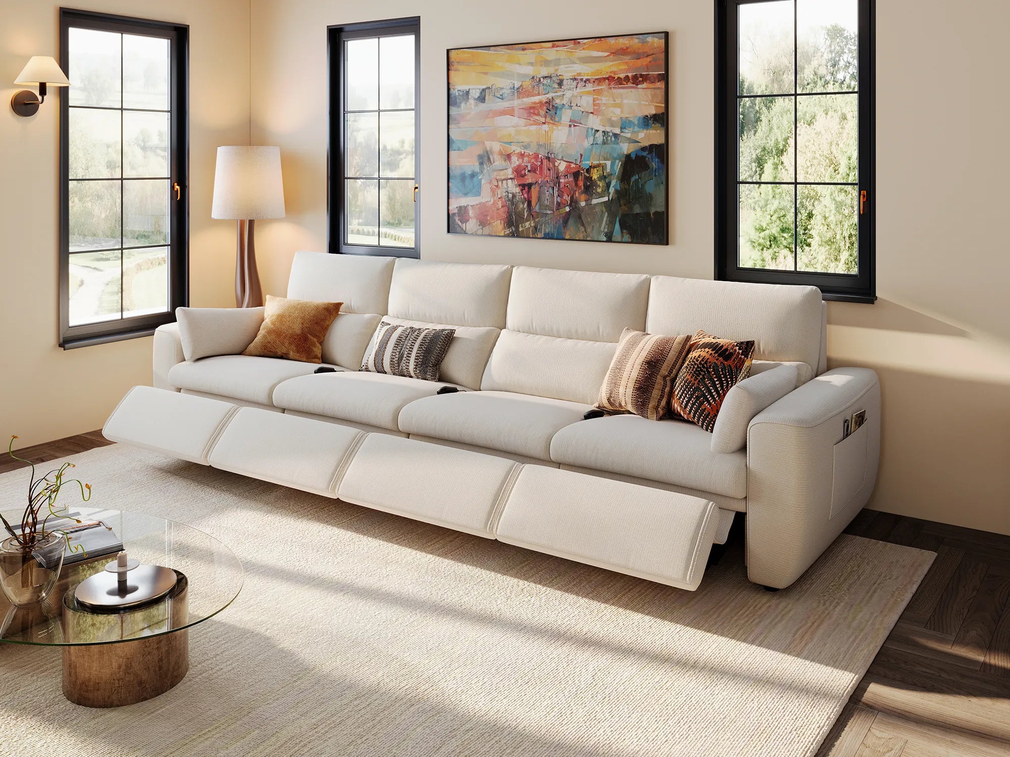 DRIFT 4-Seat Power Reclining Modular Sofa