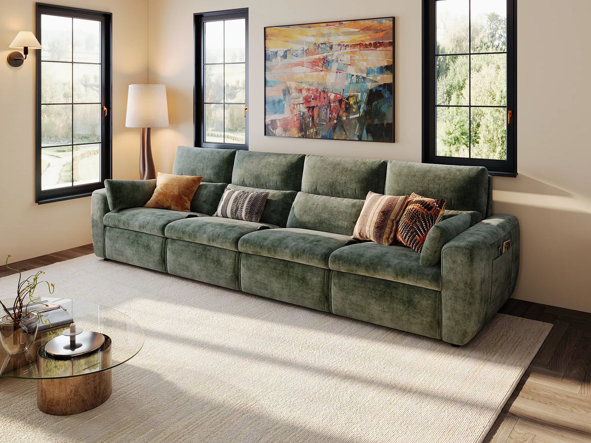 DRIFT 4-Seat Power Reclining Modular Couch