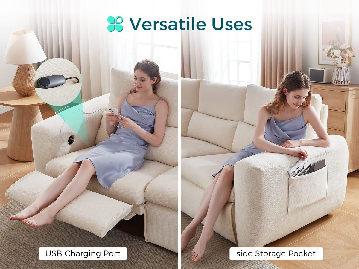 DRIFT 4-Seat Power Reclining Modular Couch
