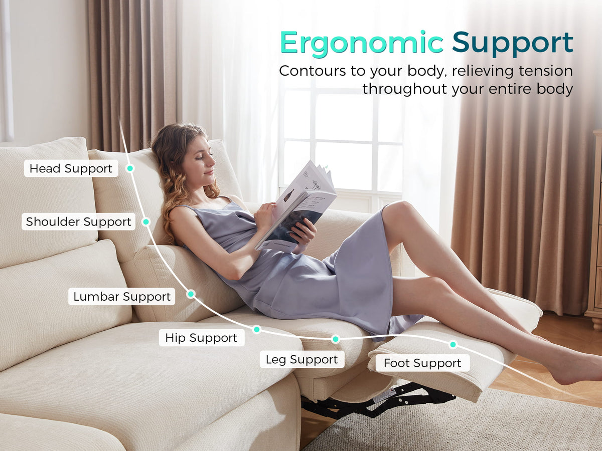 DRIFT 4-Seat Power Reclining Modular Couch