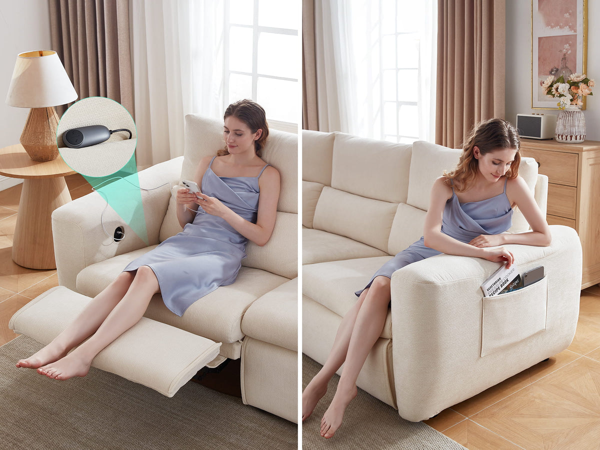 DRIFT 2+1-Seat Power Reclining Modular Couch