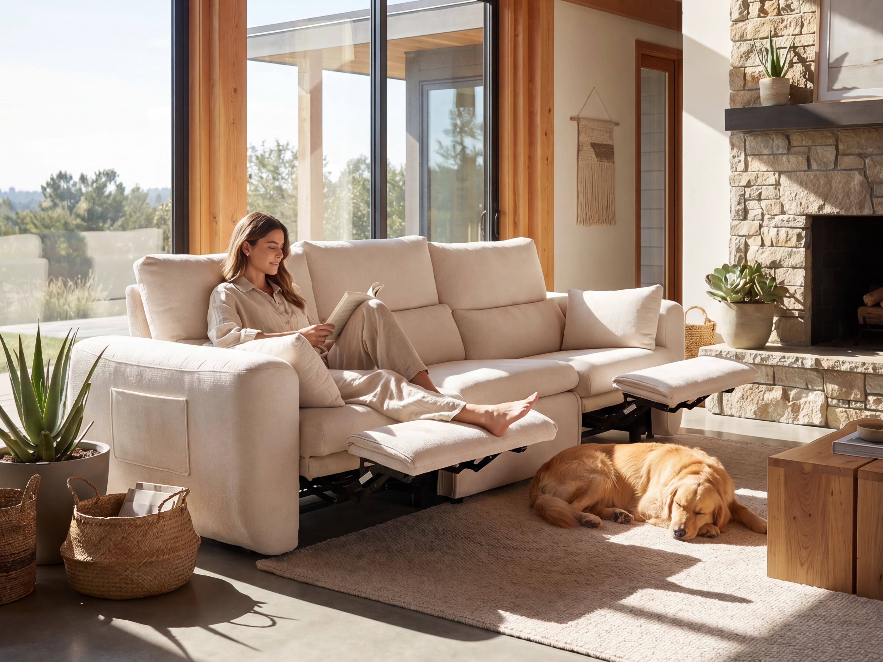 DRIFT 4-Seat Power Reclining Modular Couch