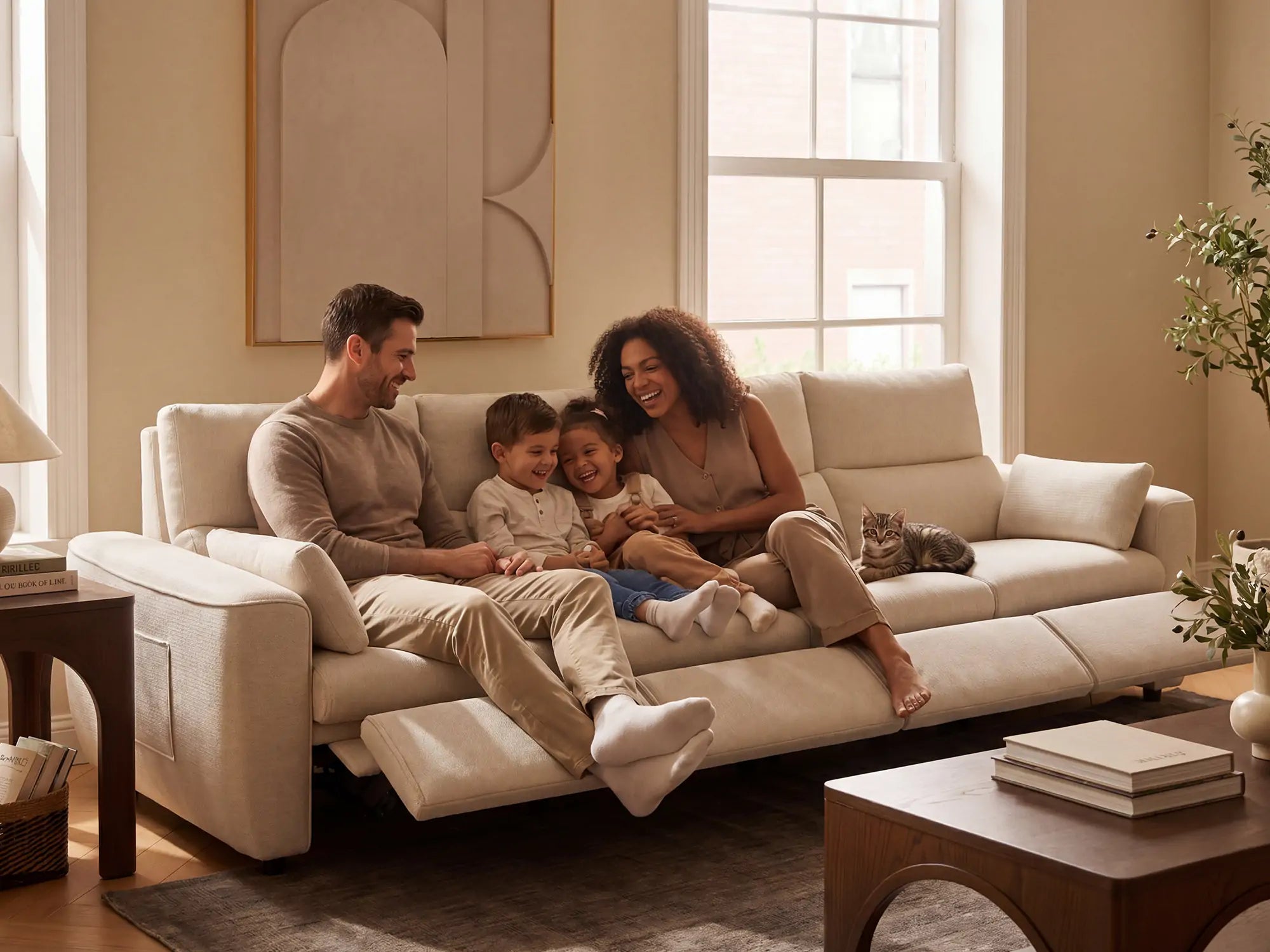 DRIFT 4-Seat Power Reclining Modular Couch