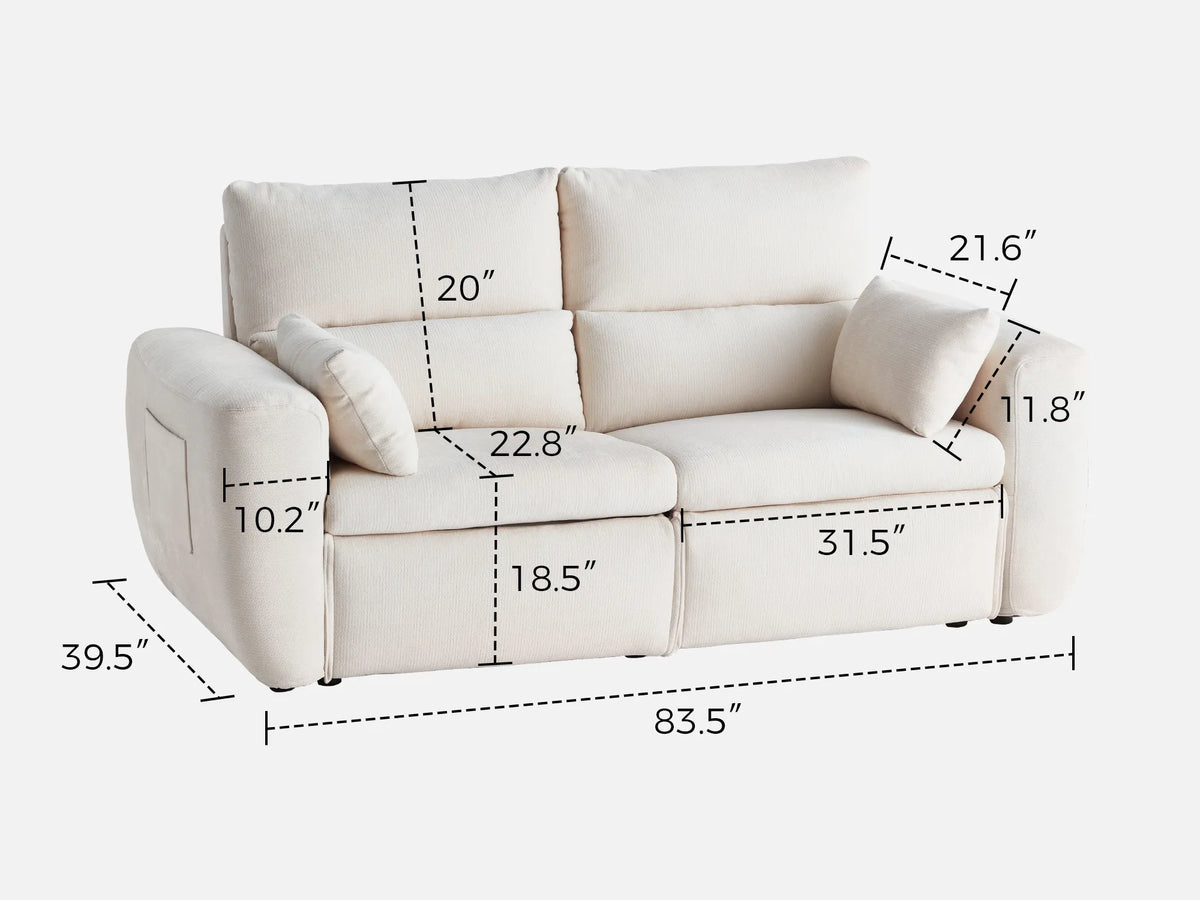DRIFT 2-Seat Power Reclining Modular Couch