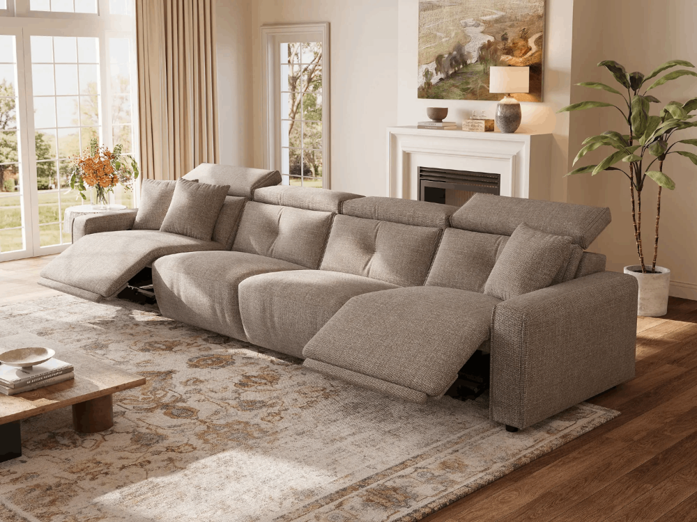 FLOAT 4-Seat Power Reclining Modular Couch