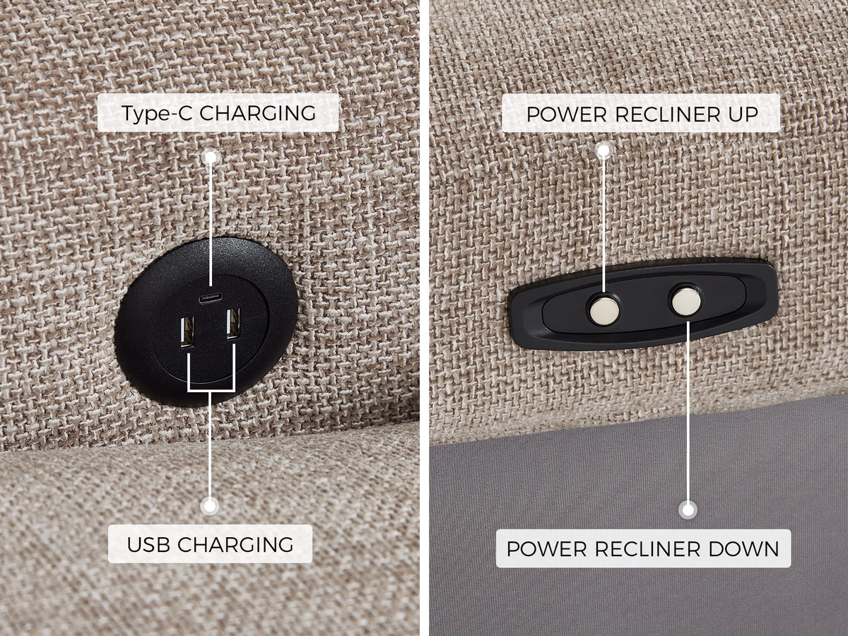 FLOAT 3-Seat Power Reclining Modular Couch