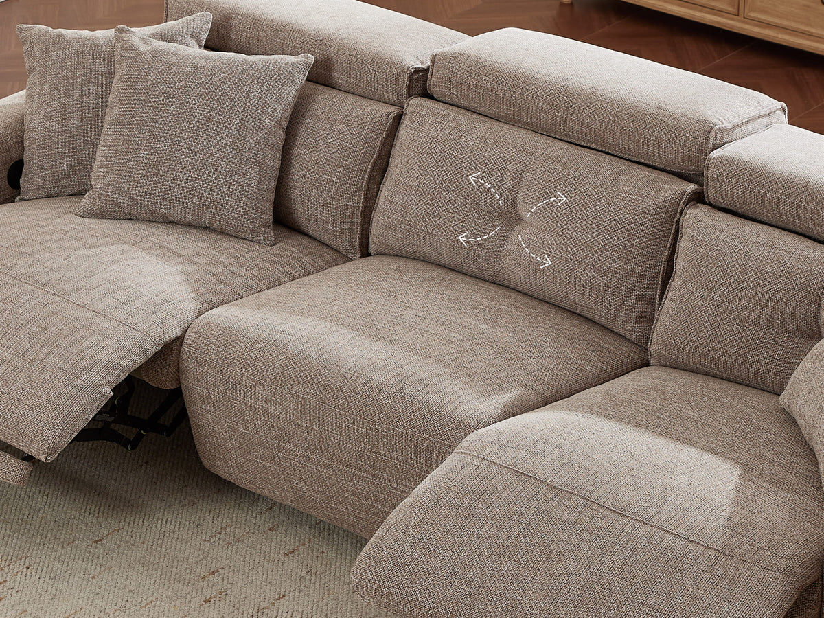 FLOAT 3+1-Seat Power Reclining Modular Couch