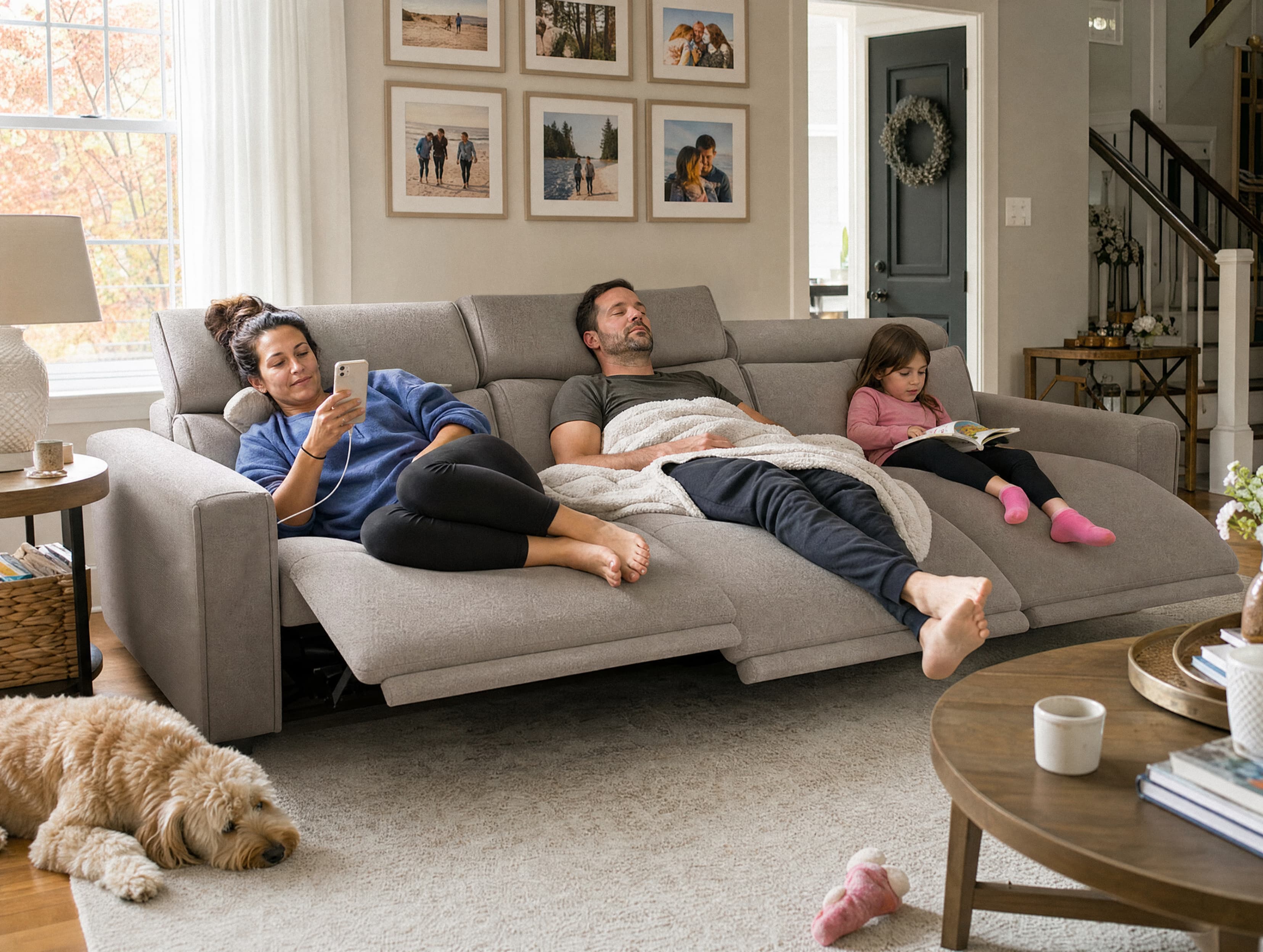 FLOAT 3-Seat Power Reclining Modular Couch
