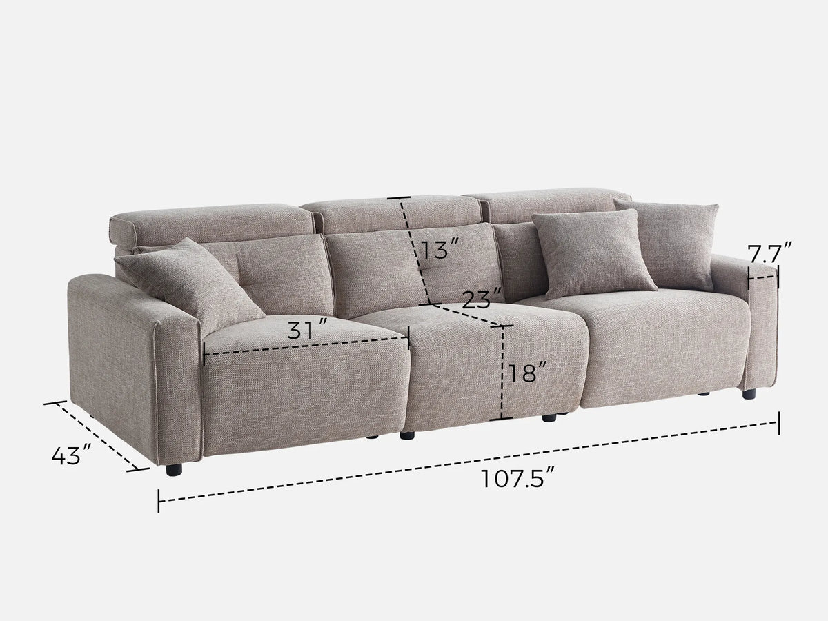 FLOAT 3-Seat Power Reclining Modular Couch