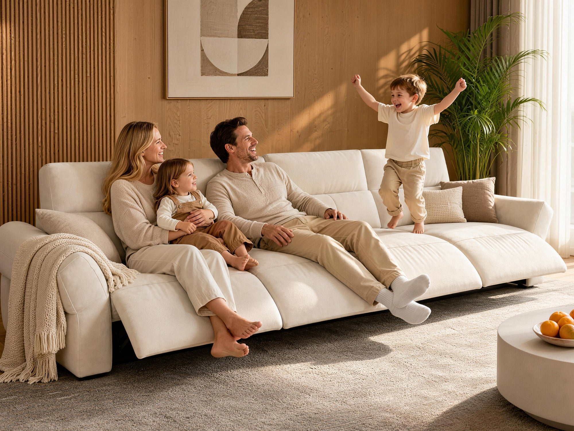 HAVEN 4-Seat Power Reclining Modular Couch