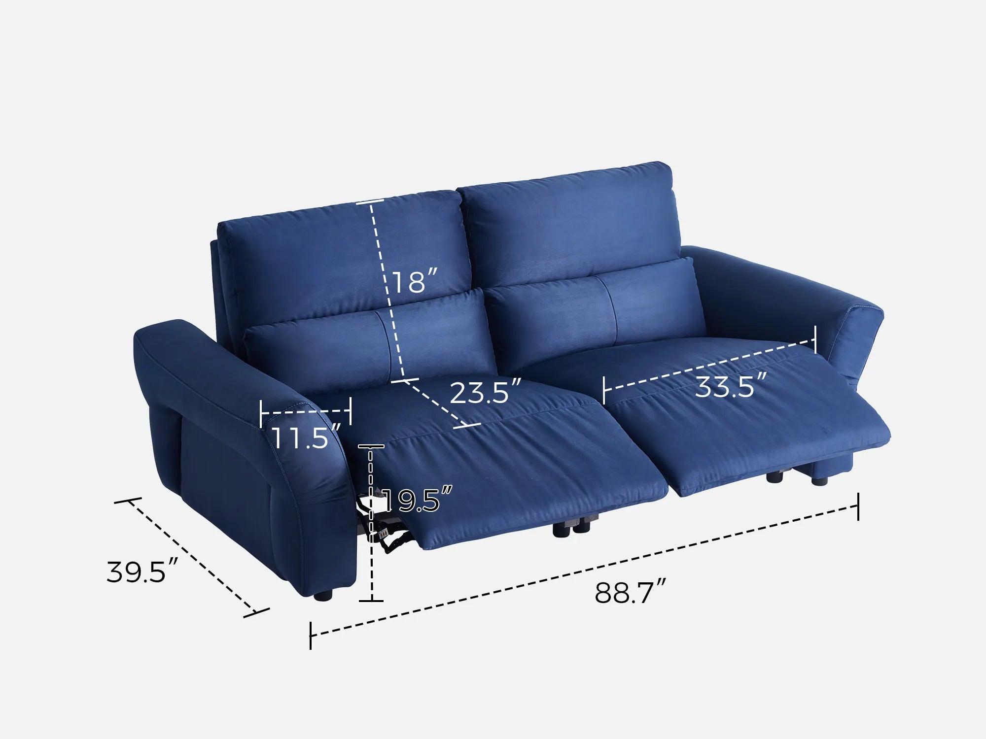 HAVEN 2-Seat Power Reclining Modular Sofa
