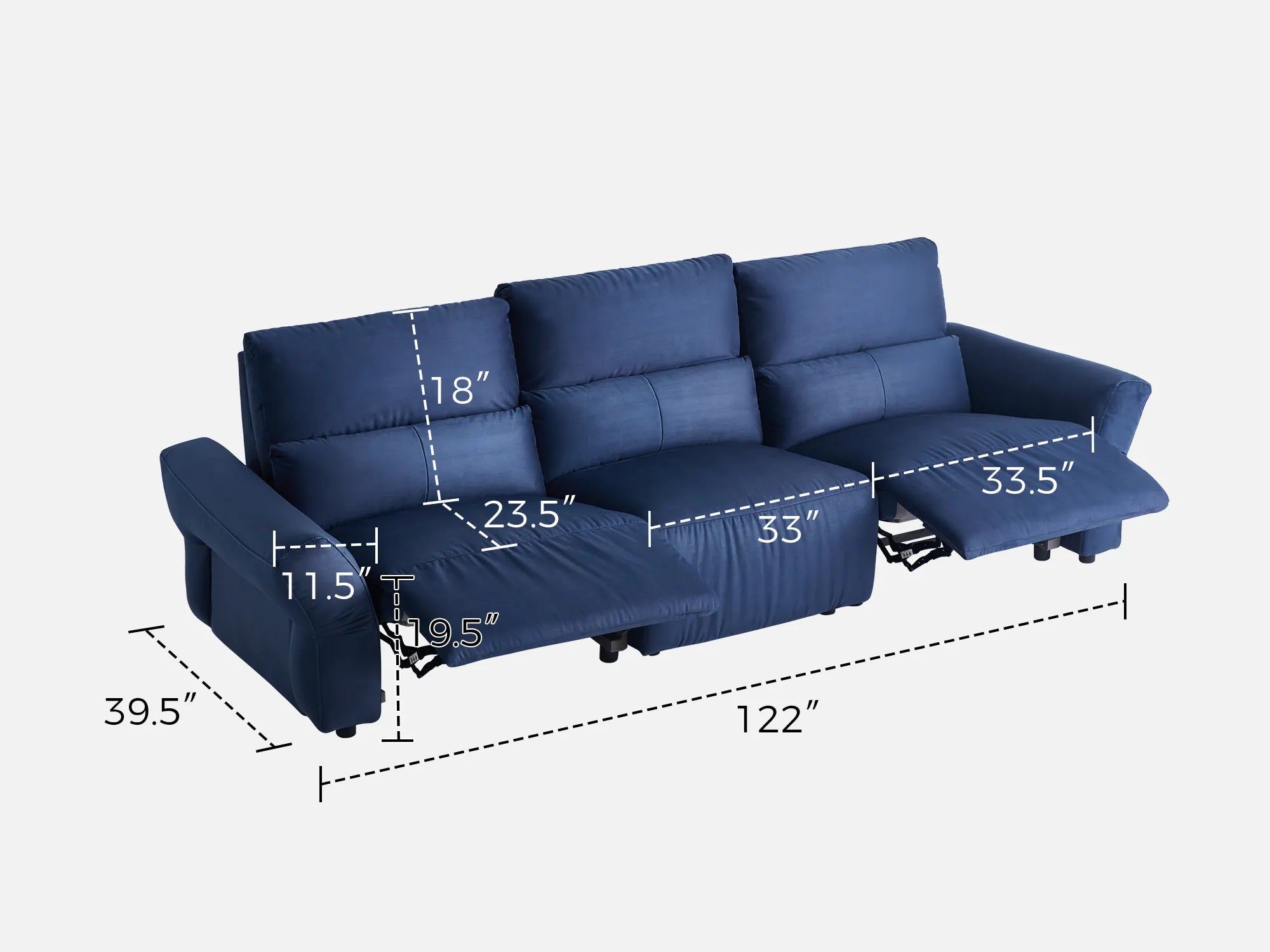 HAVEN 3-Seat Power Reclining Modular Sofa