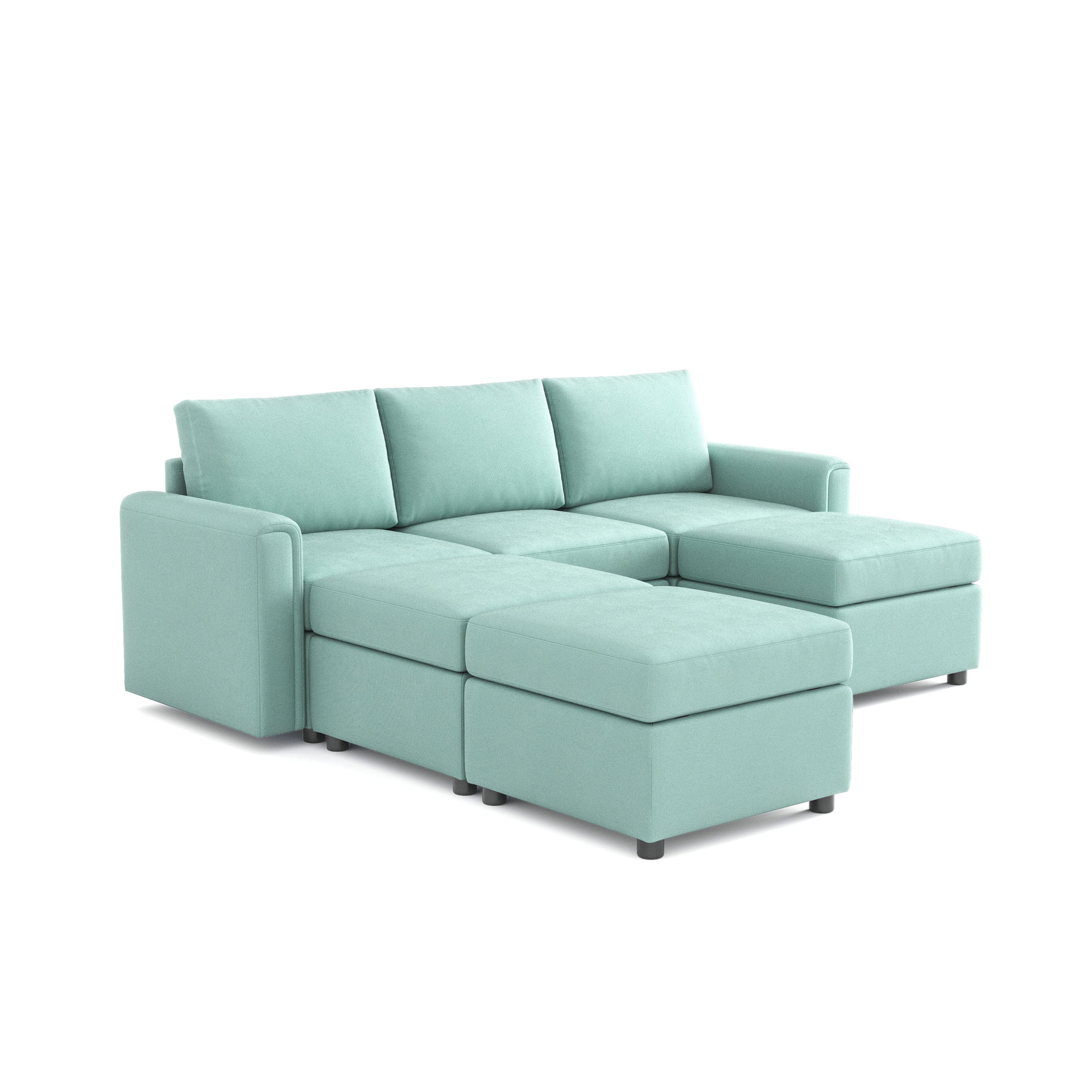 RUBIK I 3 Seats with 3 Ottomans