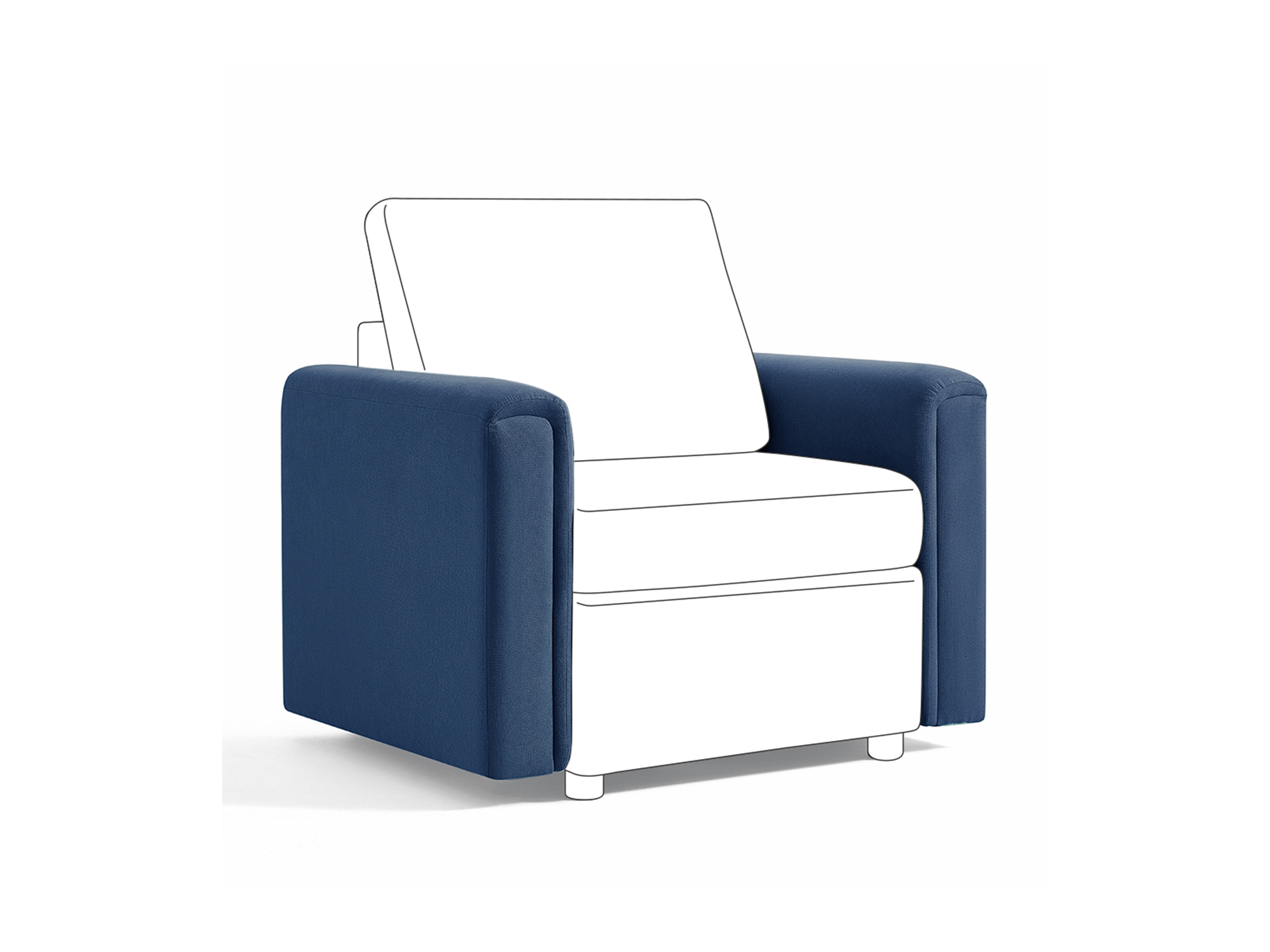 RUBIK I  Backrest & Headrest & Seat & Ottoman & Armrest