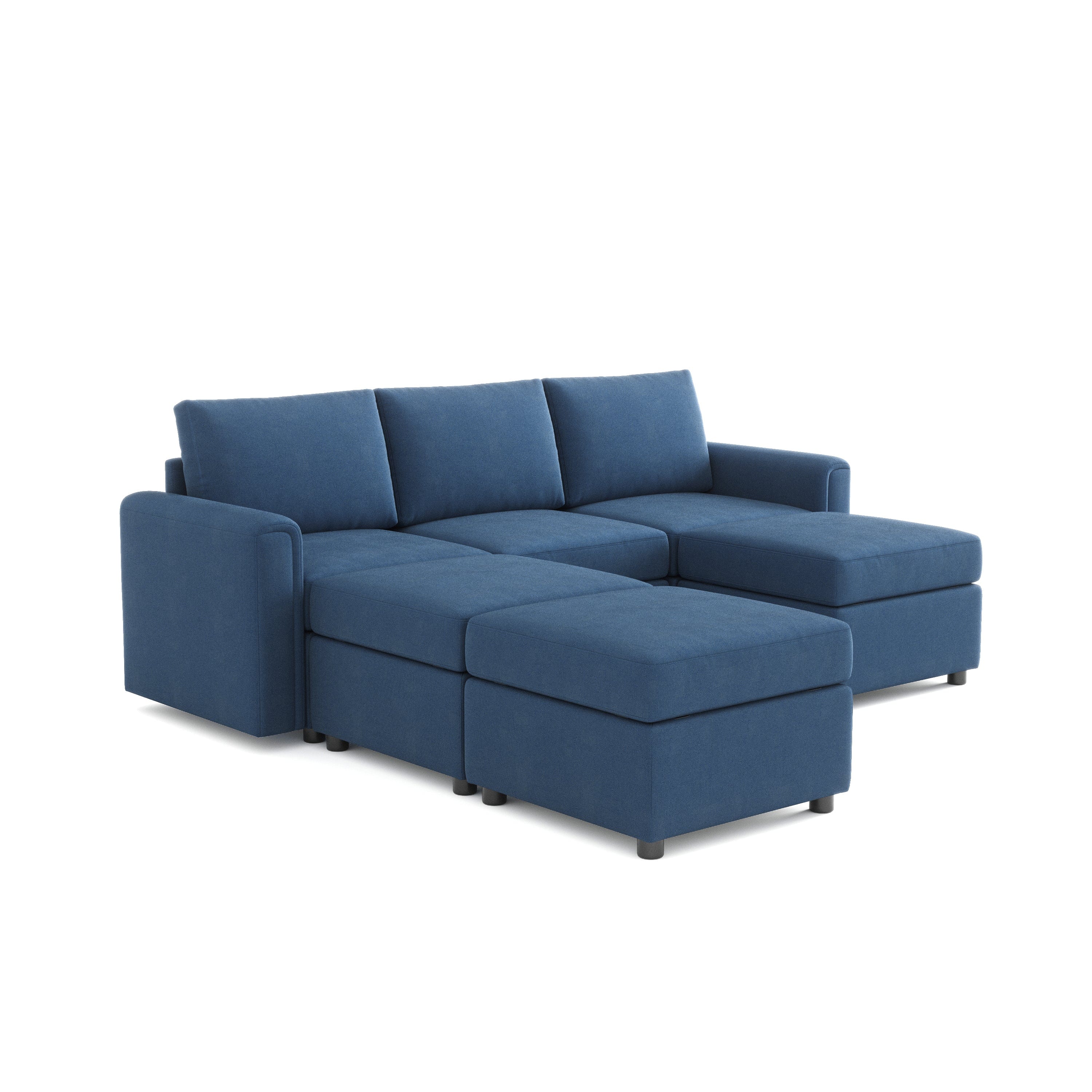 RUBIK I 3 Seats with 3 Ottomans