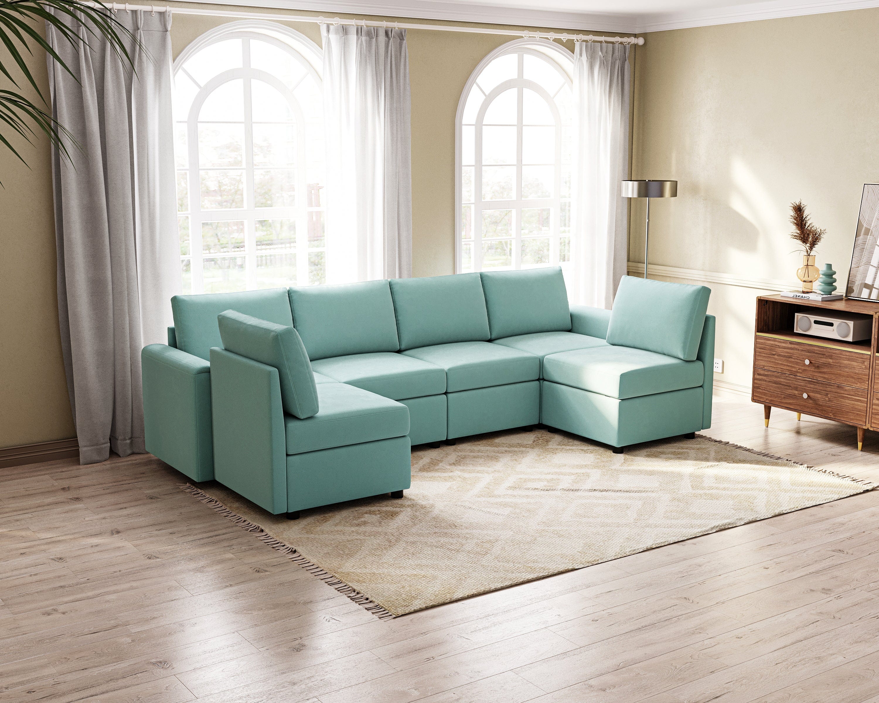 RUBIK I 6 Seat Sofa - LINSY HOME