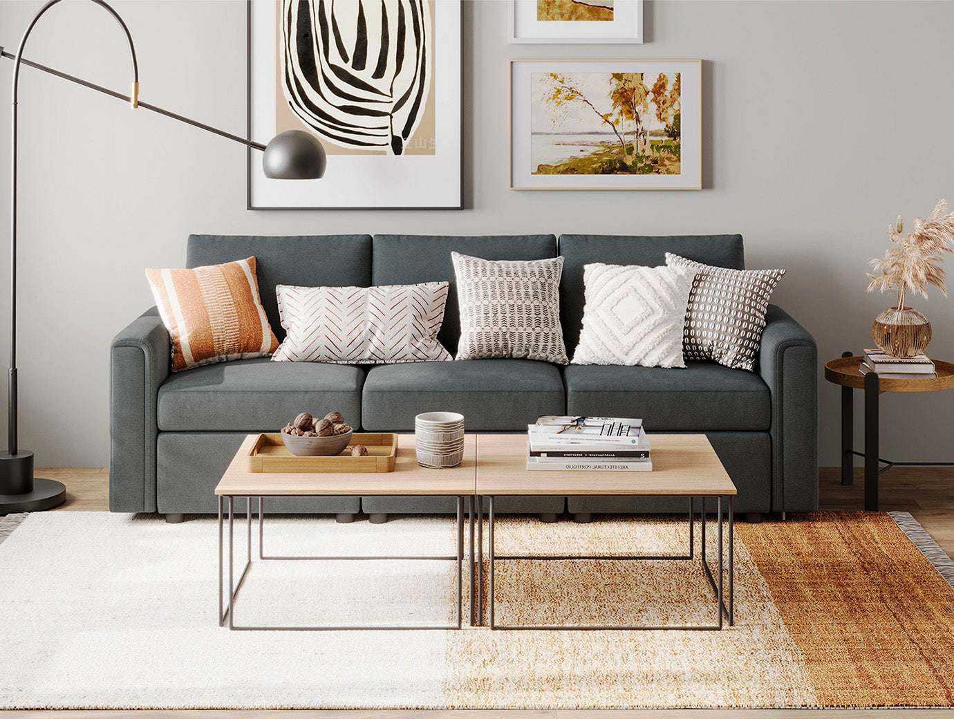 RUBIK I 3 Seats Sofa - LINSY HOME